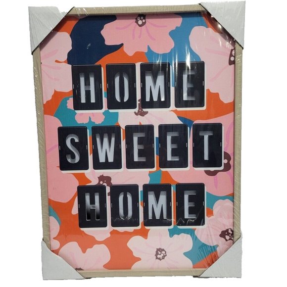 Home Sweet Home Flower Light Box - Picture 1 of 6